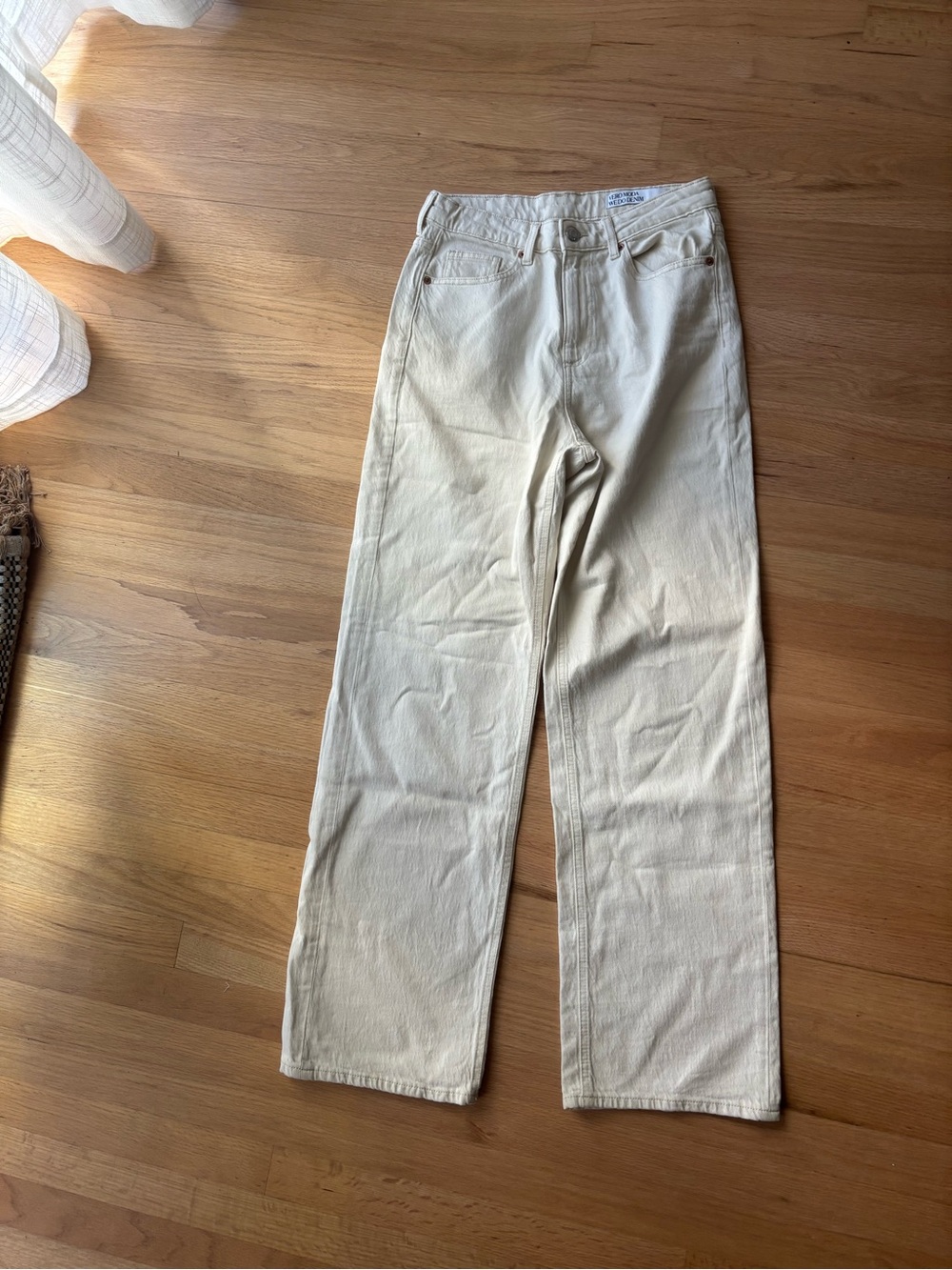 Vera Moda Cream Wide Leg Jeans